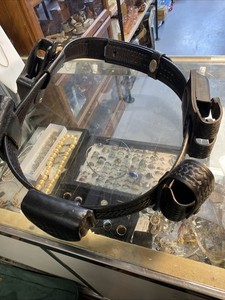 Safariland Black Basketweave 2.25" Duty Belt 44/46 5021 Duty man Left Holster.