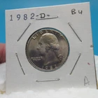 1982-D Washington QUARTER 25 Cent COIN / Brilliant Uncirculated (A)