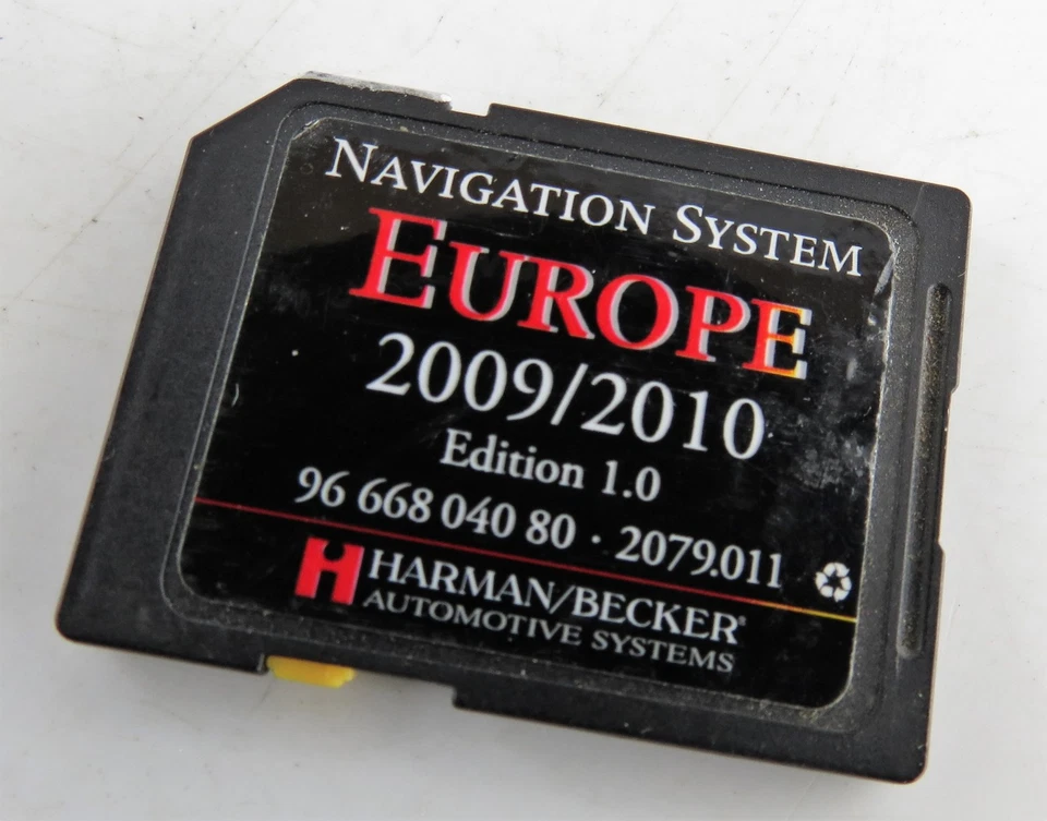 Genuine Citroen Europe Harman/ Decker MAP DATA Satelite Nav SD Card 9666804080 - Image 4 of 4