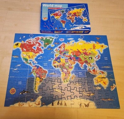 Puzzle World Map 120 Teile 5+ Weltkarte 