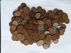 250 Wheat Pennys----5 Rolls-----Mixed Dates & Mint Marks----* Free Shipping *