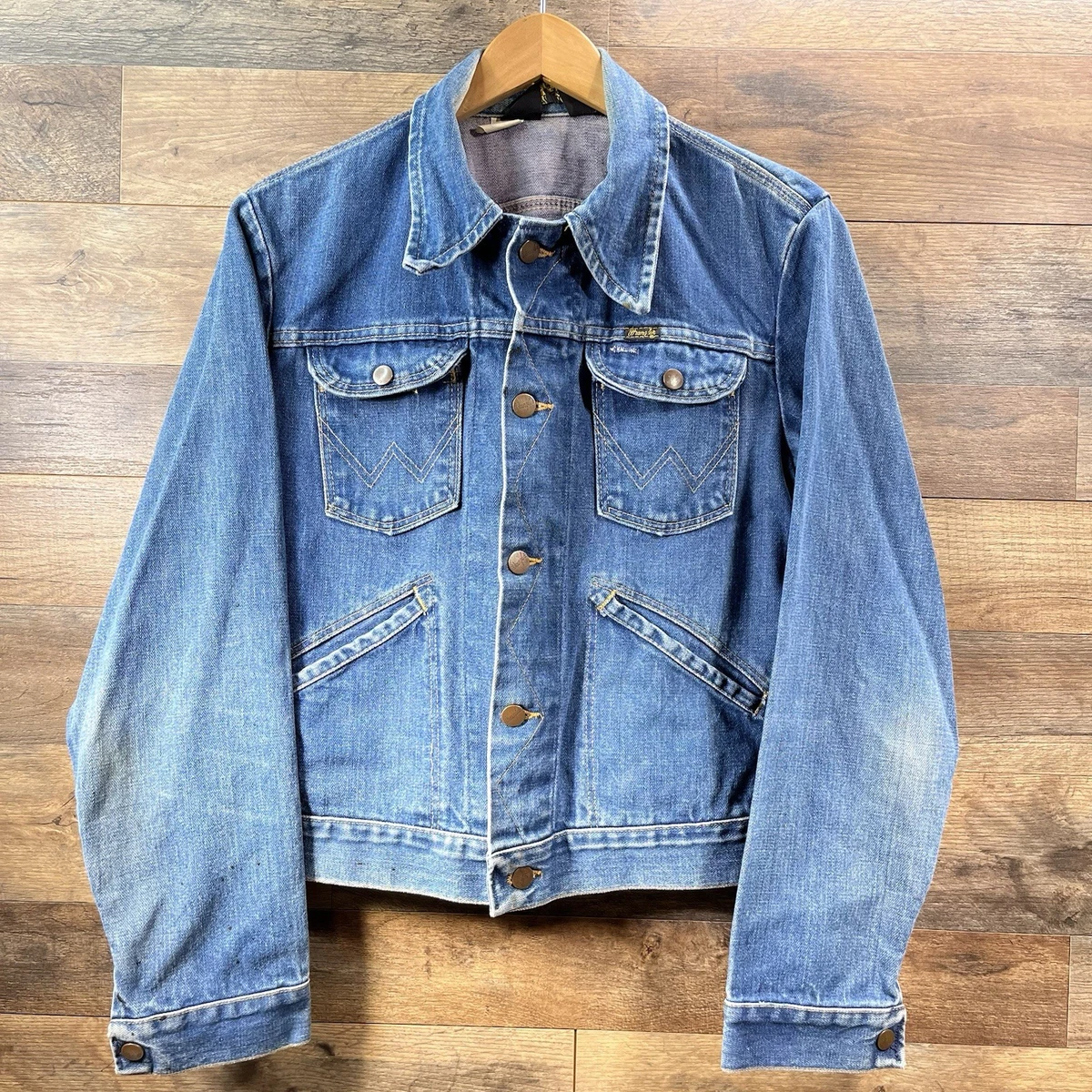 vintage wrangler jean jacket products for sale | eBay