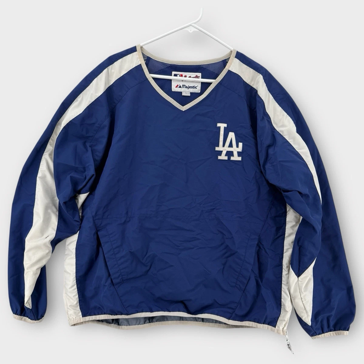 Blouson Baseball Majestic Dodgers LA Bleu Taille XL – Vintage USA, état Très Bon