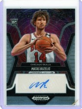 2024-25 Panini Prizm Black Matas Buzelis Prizmatrix Rookie Auto #PS-BUZ