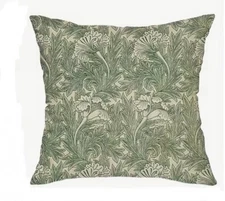 William Morris Abstract Floral Design Throw Pillow Cover Home Decor  18x18”