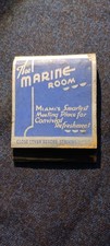 THE MARINE ROOM HOTEL...BISCAYNE AREA ..MIAMI FL...50S 60S..UNSTRUCK MATCHBOOK