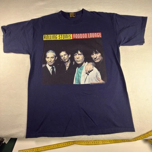 Rolling Stones Voodoo Lounge Tour Shirt XL Broc 1990s vintage concert t-shirt, vintage, size XL, single stitch, B+ condition