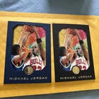 SkyBox 1995-96 E-XL Michael Jordan #10 Two Cards, Blue And Black Mint