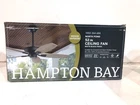 Hampton Bay North Pond 52 in. Indoor/Outdoor Matte Black Ceiling Fan New SEALED
