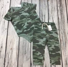 Baby Gap Boys 12-18 Months Camouflage Shirt & Pants Outfit. Nwt