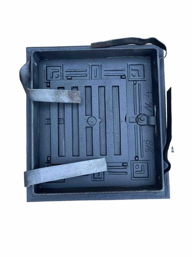 Puerta de horno antigua compartimento de mantenimiento del calor Bauhaus Art Deco puerta de estufa de azulejos regulable - Imagen 7 de 7