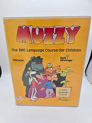 Muzzy BBC Language Course for Children French Early Advantage VHS Cassette Tapes