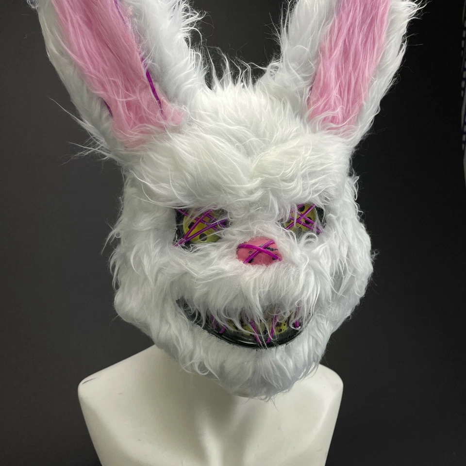 Still Life Moon Rabbit Over the Head LED Lights Costume Masquerade Mask [Pink] - Image 2 of 4