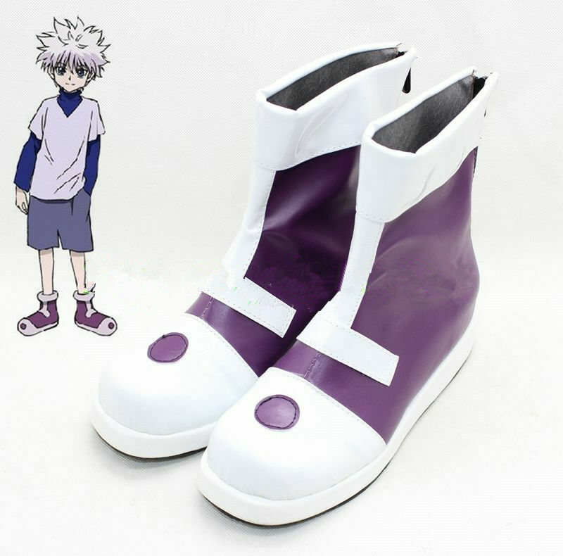 靴 kirua HunterXHunter Killua Zoldyck Cosplay Shoes Boots shoe boot | eBay