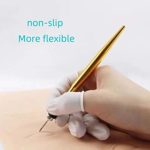 100 Pcs Finger Cots, Latex Anti-Static Finger Tip, Disposable Finger Protectors - Picture 3 of 11