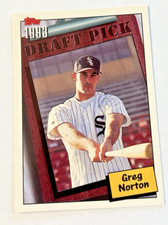 1994 Topps MLB Baseball Card 1993 Draft Pick #758 Greg Norton Chicago White Sox