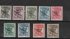 S Pierre Et Miquelon 1942 Affranchissement Soprastampate 9 V MNH Mf 50511