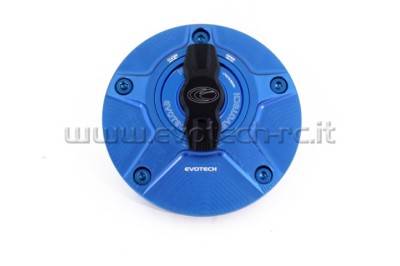 EVOTECH TANKDECKEL BENZIN SCHNELLVERSCHLUSS YAMAHA R6 2017 BLAU-BLAU