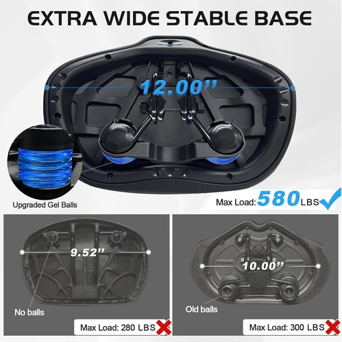 Ergonomic Noseless Bike Saddle with Reflective Band - Comfort for Every Ride - Picture 4 of 10