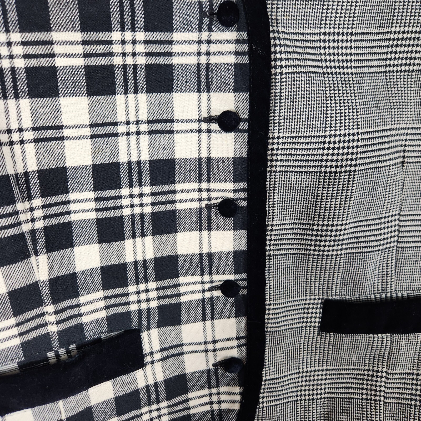 Talbots Women's Button Down Vest Checked Plaid Du… - image 3