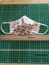 Washable Whales Print Face Mask, Double Layer Reusable Cotton Cloth Cover ,Baby