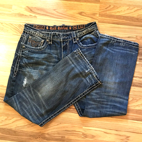 Rock Revival Mens Size 36 Jeans James 