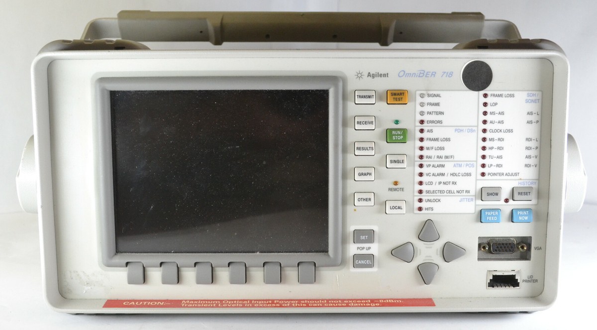 HP OmniBer 718 H-P37718A Communication Analyzer Options HP OmniBer 718 H-P37718A Communication Analyzer Options
