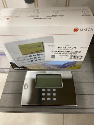Myson MPRT-RFCR Programmable Room Thermostat Chrome FREE Pu0026amp;P | eBay