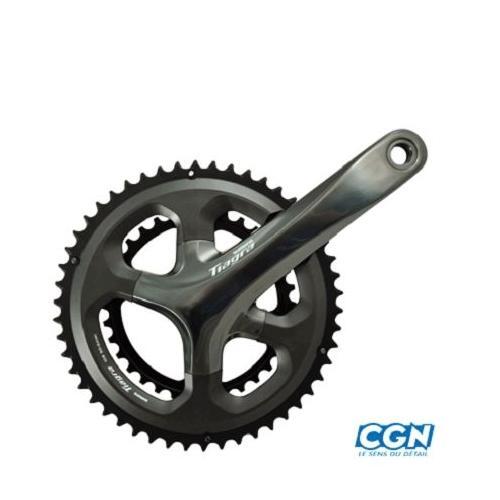 Pédalier route compact Shimano Tiagra 4700 en aluminium rigide gris foncé 172.5mm