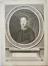 PASQUIER QUESNEL 1634-1719 PORTRAIT ENGRAVING 18th century