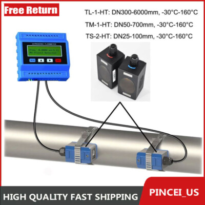 TUF-2000M-TM-1-HT High-temperature Modular Ultrasonic Liquid Flow Meter ...
