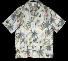 MAKANI Hawaii Men's Multi-Color Floral Button-down Short Sleeve Shirt Size S