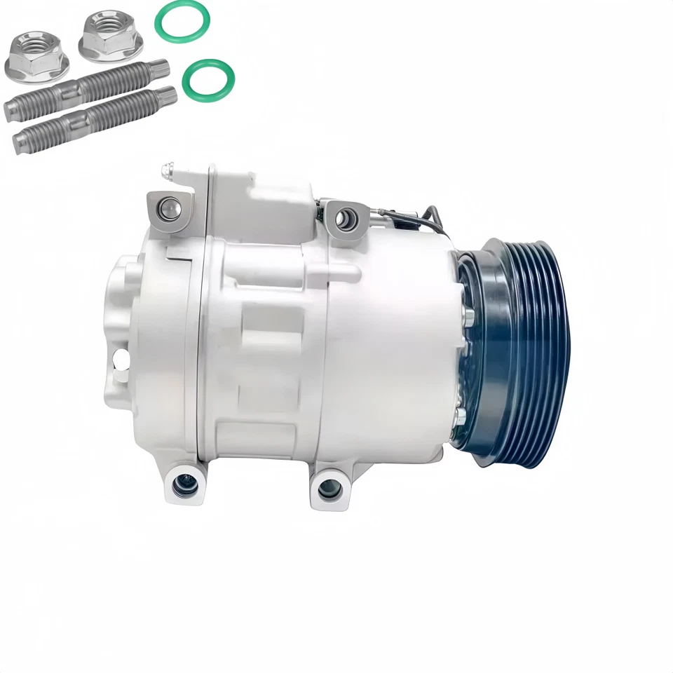 A/C Compressor w/ Clutch For 2006-2009 Hyundai Sonata Santa Fe & Kia Optima Foto 2 de 3