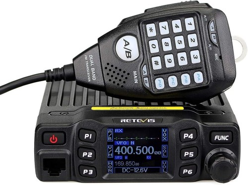 Portable 2m 70cm Mobile Ham Radio with 180 Degree Display & Cables Included - Picture 3 of 11