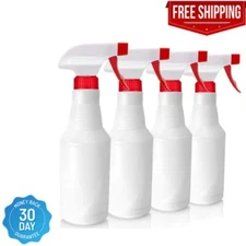 LiBa Spray Bottles (4 Pack,16 Oz), Refillable Empty Spray Bottles for Cleaning
