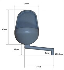 Varile - Urinal, Pissuar Wasserlos, WC Kabinen Urinal, Urinalbecken