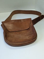 Top Grain Leather Sidewinder Possibles Muzzleloader Bag by Artisan Rick Duvelius
