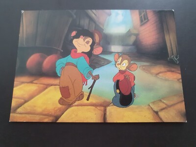 Ein amerikanischer Schwanz, Vintage Film Promo Postkarte. Unbespielt.