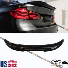 For BMW 3Series 12-18 F30 15-18 M3 F80 Sedan Rear Spoiler Gloss Black PSM Style