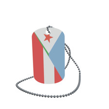 Dog Tag Flag Bunting Djibouti Austria Dog Tag Aluminium 30 x 50mm