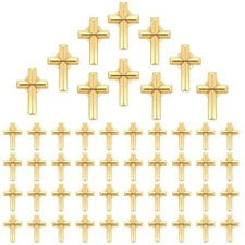 50 Pcs Cross Pins Religious Christian Pins Bulk Small Enamel Lapel Brooch Pin...