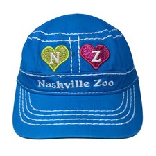 Nashville Zoo Strapback Cadet Army Cap Hat Blue Child Embroidered JHats