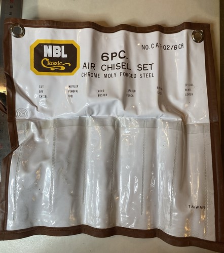 6 Piece Air Chisel Set. Opened Never Used. NBL Classic. Chrome Moly Forged Steel - Picture 4 of 8