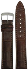 22mm RIOS1931 for Panatime Mahogany - Louisiana Leather Watch Band w Gator Print