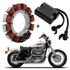 For 1994-1999 Harley Sportster XLH883 XLH1200 Stator Coil & Regulator Rectifier