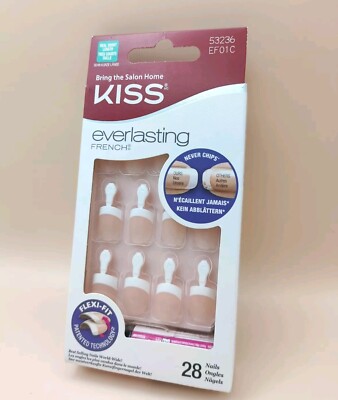 Kiss Everlasting French Nails EF01 Short kurz 28 Fingernägel,* NEU*