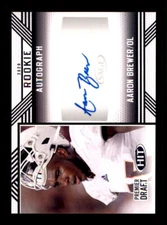 2020 SAGE HIT #A80 Aaron Brewer Rookie Autographs Black B