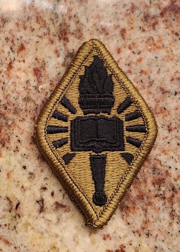 ARMY PATCH SSI US ARMY CHAPLAIN CENTER AND SCHOOL SCORPION WITH 