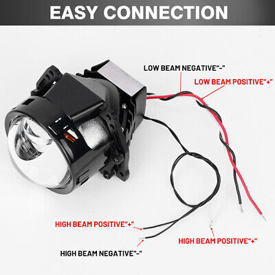 Bi-led Projector For Hella 3R G5 Lens 3.0 H4 H7 LED Headlight Lenses 6000K  High Low Beam Lights Tuning Car Accessories Retrofit