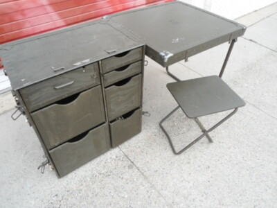 U.S. Military Wood Field Desk (USED) NSN: 7110-00-267-1999 | eBay